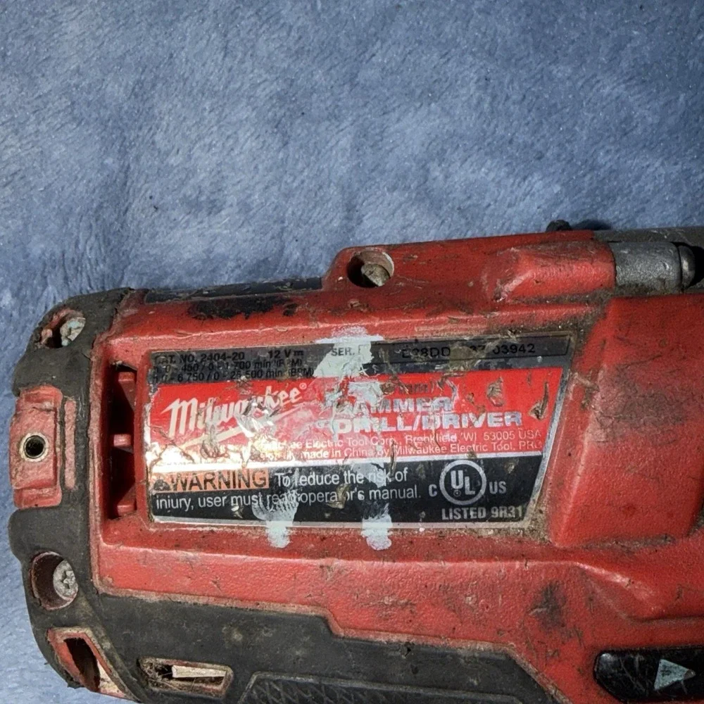Milwaukee 2404-20 Cordless 12V Hammer Drill